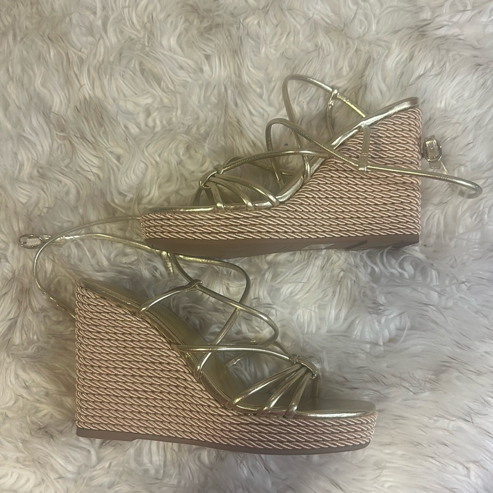 Brand new Gold Wedges